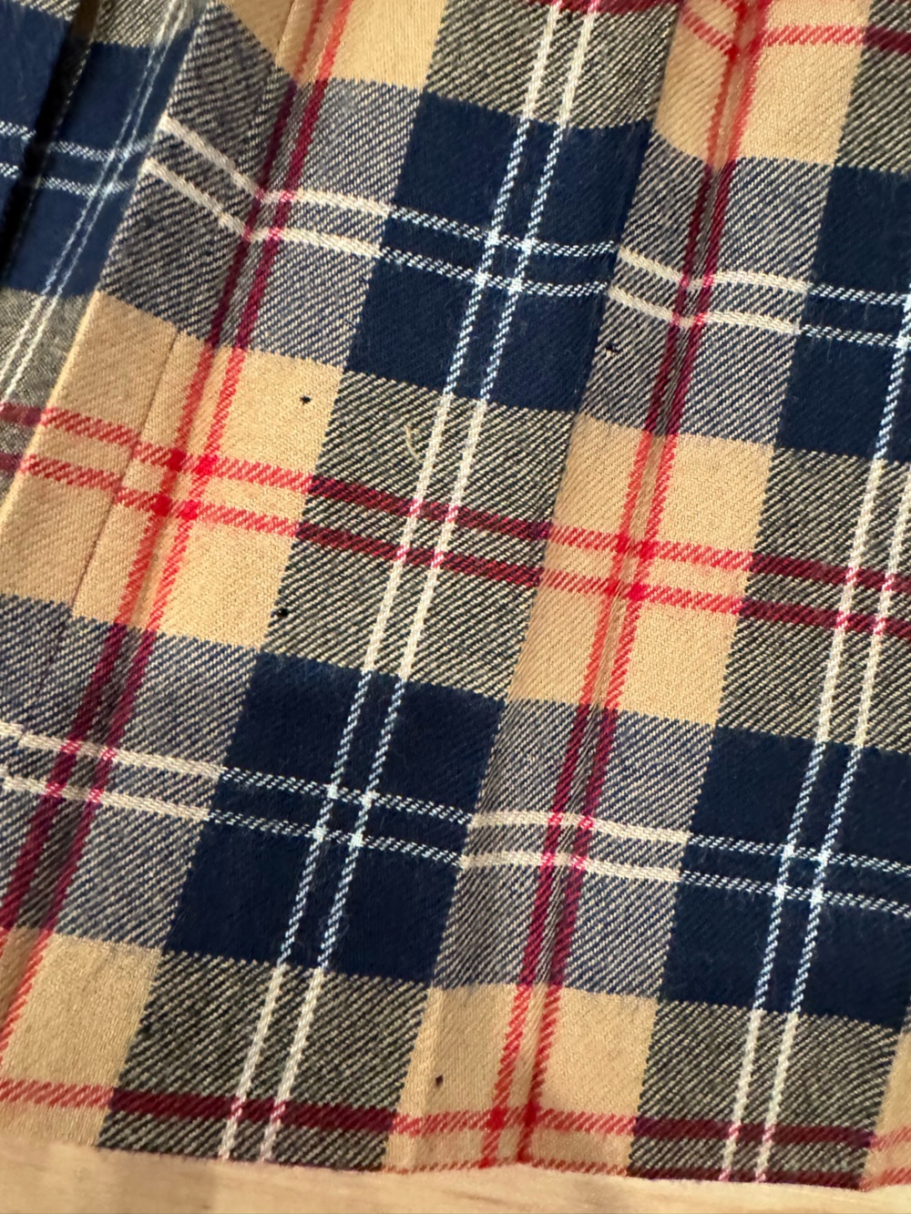 Vintage Wool Midi Plaid Skirt Preppy with Original Pin Size 0 XS Flawed - Picture 5 of 9